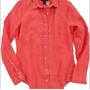J Crew Slim perfect shirt in Irish linen